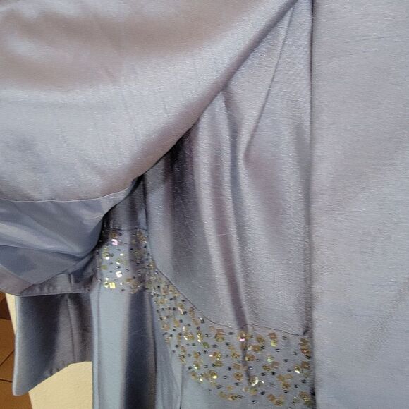 David's Bridal Nwt three-quarter sleeve shantung short jacket dress motb 18 - Picture 11 of 15